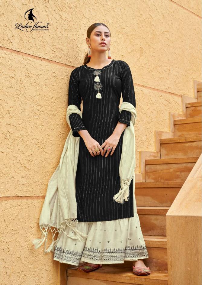 Ladies Flavour Ruhana 2 Festive Wear Rayon With Embroidery And Khatli Work Salwar Kameez Collection