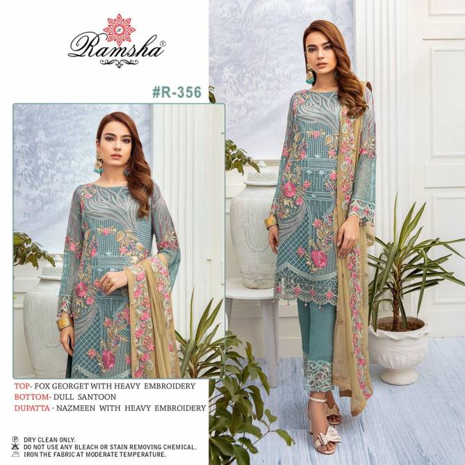 Ramsha R 23 Exclusive Festive Wear Georgette Heavy Embroidery Pakistani Wear Salwar Kameez collection
