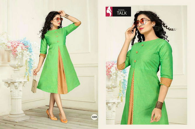 Ft Freny 2 Latest Designer Regular Wear Handloom Cotton Fancy Designer Kurtis Collection
