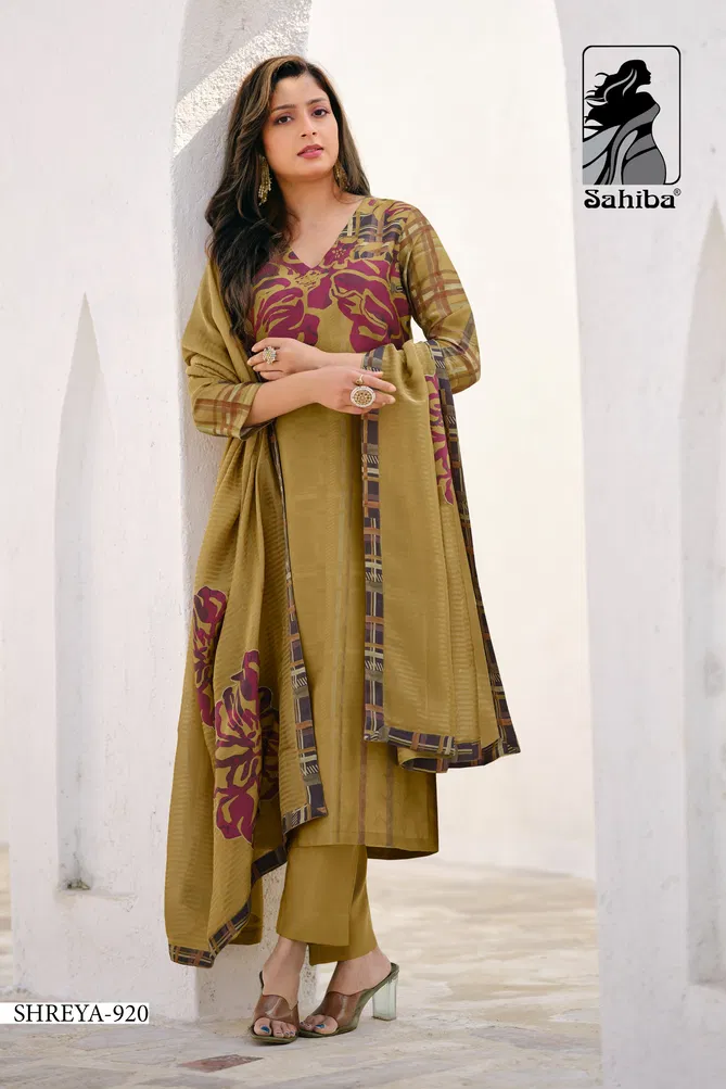 Shreya By Sahiba Viscose Simmer Digital Printed Dress Material Wholesale Online