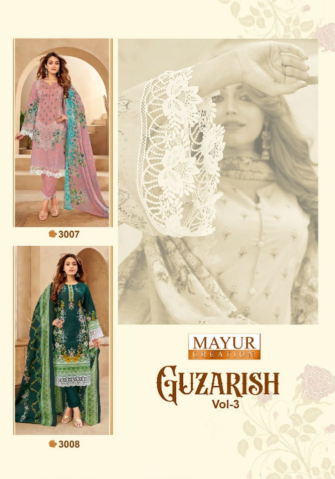 Guzarish Vol 3 By Mayur Cotton Printed Dress Material Wholesale In India