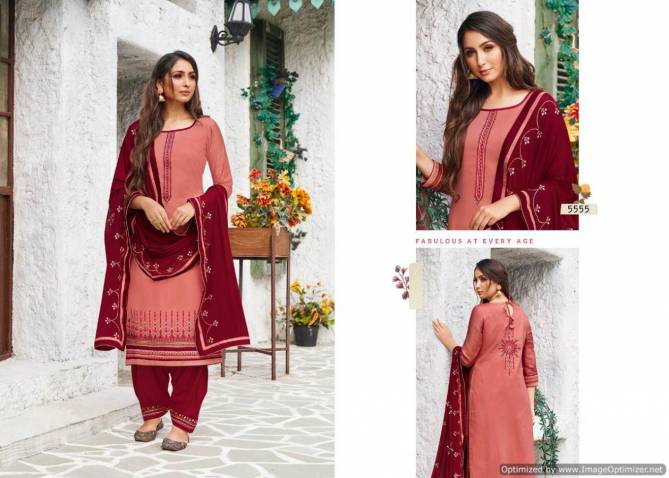 Kessi Patiala House 77 Launch New designer Party Wear Festive Embroidery Work Dress Material With Chinon Work Four Side Lace Work Dupatta