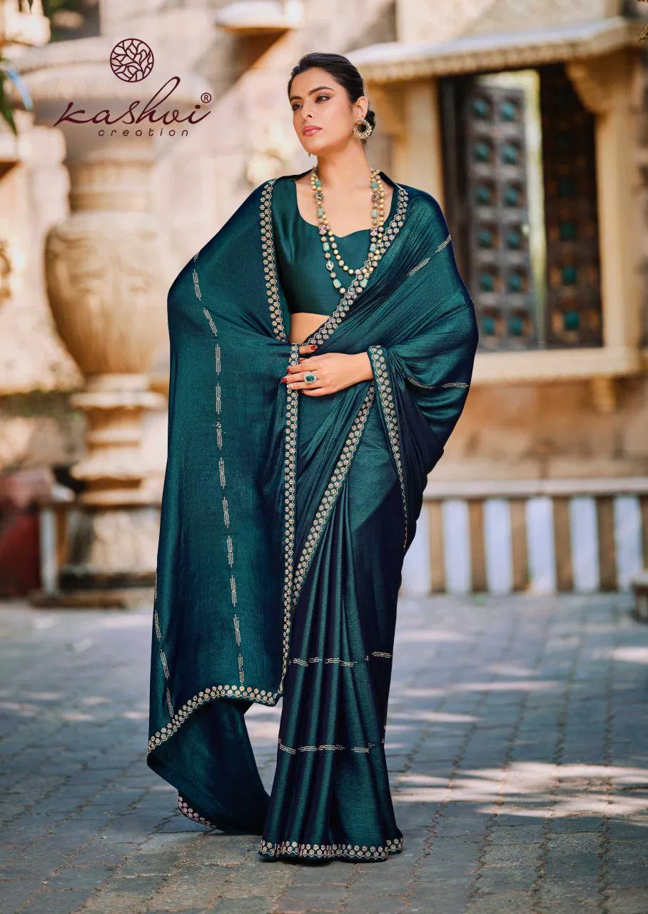 Platinum Vol 7 By Kashvi Soft Silk Designer Wear Sarees Exporters In India