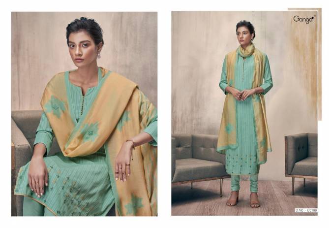GANGA ZELLA Latest fancy Designer Heavy Casual Wear Finest Cotton With Embroidery Work Collection