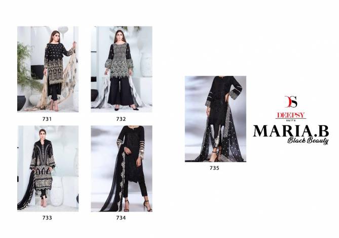 Deepsy Maria B Black Latest Fancy Designer Beauty Pakstani Salwar Suits Collection
