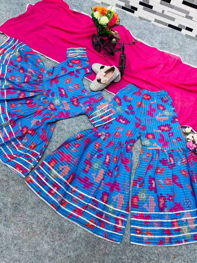 OC 149 Girls Wear Sharara Kids Wholesale Market In Surat