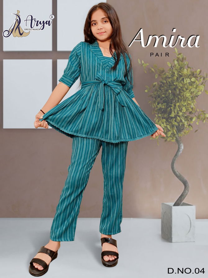 Amira Pair Fir Girls Top With Pant Kids Catalog