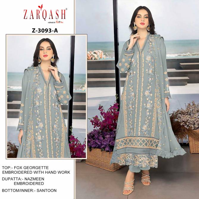 Zarqash Z 3093 Series Pakistani Salwar Suits wholesale price in Surat