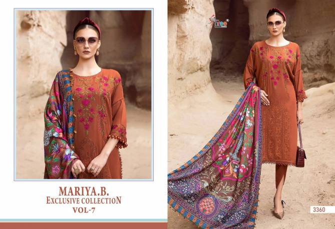 Mariab Exclusive Collection Vol 7 3356 To 3360 Pakistani Suits Wholesale Price in Surat
