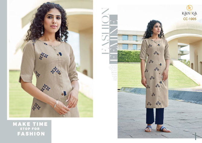 Kanika Cotton Candy Latest Designer Formal Wear Rubby Silk With Embroidery Work Kurtis With Bottom Collection
