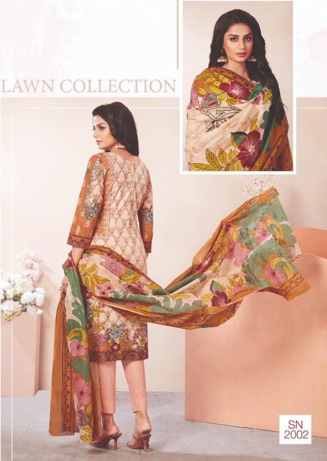 Aarvi Fashion Nur 2 Karachi Cotton Dress Material Collection
