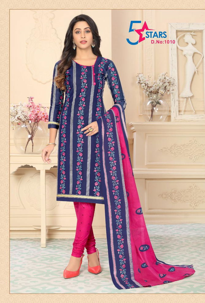 K Cotton Fabs 5 star Exclusive Printed  Casual Wear Cotton Dress Material Collection
