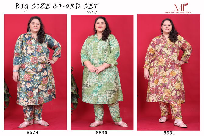 Big Size Co-ord Set Vol 1 By Moksh Western Top With Bottom Online Wholesale