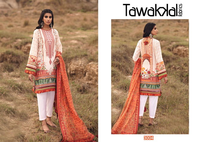 Tawakkal Opulence Latest Fancy Designer Regular Casual  Luxury Cotton 3 Pure Cotton Karachi Dress Material Collection
