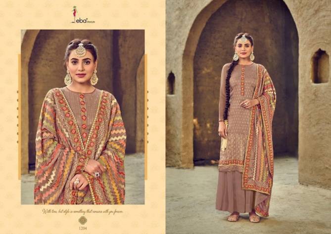 Eba Sartaj Dress Material Latest Heavy Designer Wedding Wear Heavy Worked Salwar Suits Collection