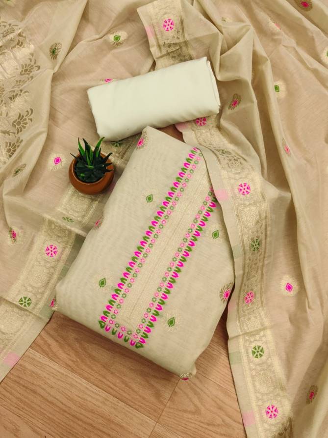 EV Chanderi Suit Vol 6 Non Catalog Dress Material Wholesale In India