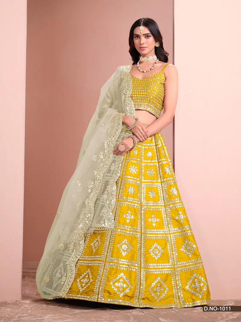 Mehvish By Alizeh Art Silk Designer Lehenga Choli Wholesalers In Delhi