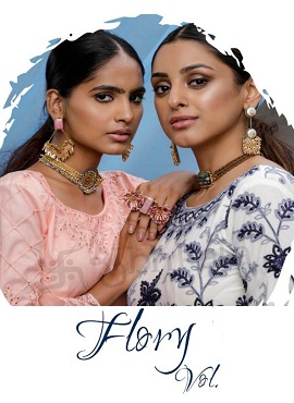 KF Flory Vol 7 Latest Designer Heavy Party Wear Exclusive Sull Embroidered Work Fancy Ladies Gown Collection  