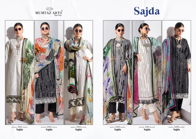 Sajda By Mumtaz Jam Satin Digital Printed Dress Material Orders In India