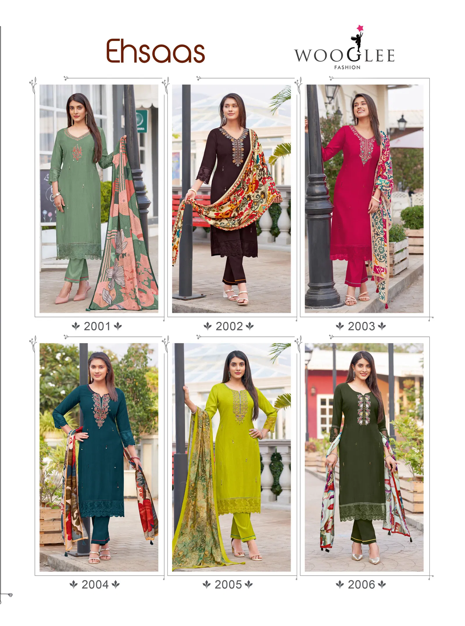 Ehsaas By Wooglee Viscose Weaving Kurti With Bottom Dupatta Suppliers In India