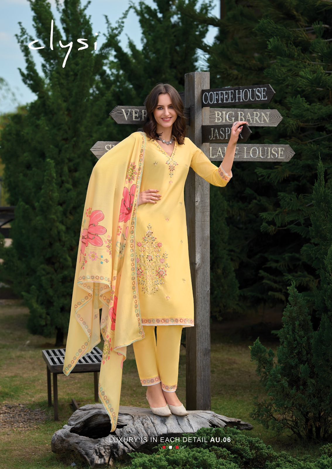 Aura By Clysi Cambric Cotton Kurti With Bottom Dupatta Exporters In India