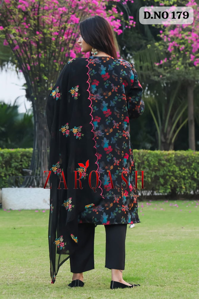 Zarqash 179 Organza Printed Embroidery Readymade Pakistani Suits Manufacturers