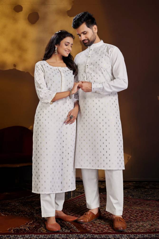 Banwery Fancy Party Wear Couple Dream Cotton Kurti With Pant Designer Collection
