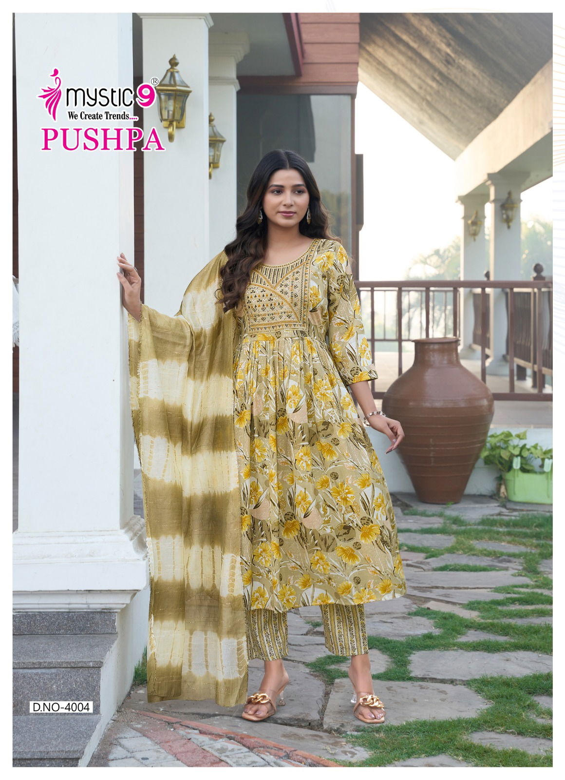  Pushpa Vol 4 Rayon by Mystic 9  Kurti Bottom With Dupatta Collection