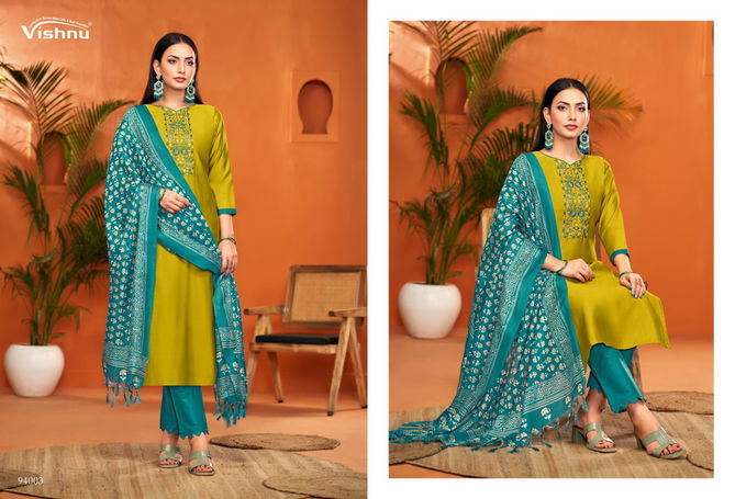 Evanka Vol 11 By Vishnu Roman Silk Designer Dress Material Exporters In India