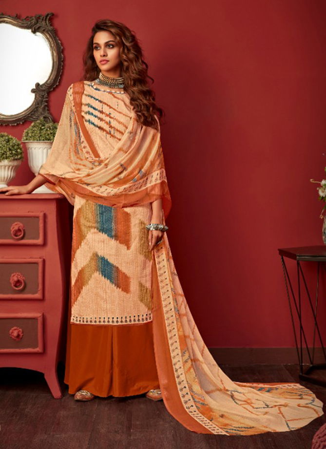 Digital Printed Daily Wear New Fancy Pure Cotton Palazzo Suits Collection