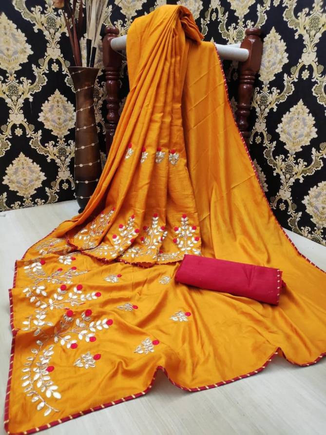 Bt 2 Doia Gota Patti Silk Latest Designer Wedding Wear silk Saree Collection
