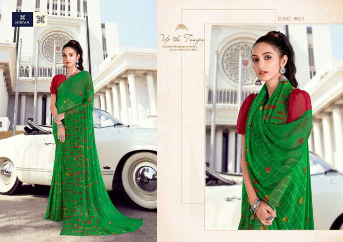 Hirva Saheli 7 Georgette Printed Ethnic Wear Designer Sarees Collection
