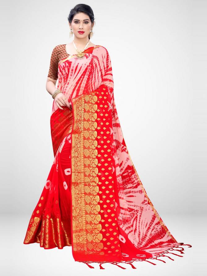 Amber Latest Designer Casual Wear Georgette Saree Collection 