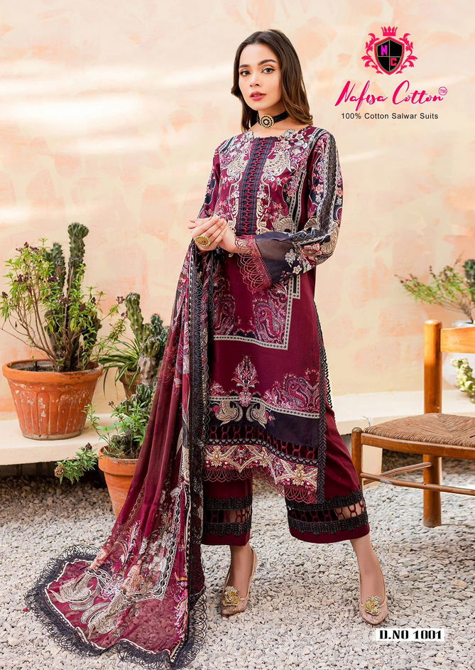 Saniya Vol-01 By Nafisa Karachi Dress Material Wholesale Market In Surat