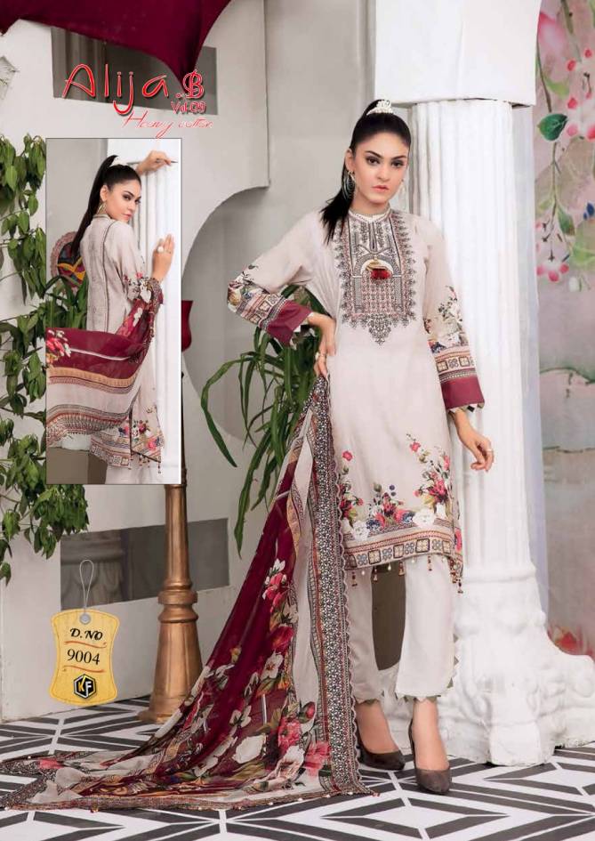 Keval Alija B 9 Exclusive Latest Fancy Designer Casual Wear Pure Cotton Karachi Dress Collection

