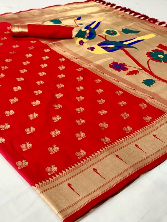 Rajyog New Paithani Silk Latest fancy Festive Casual Wear Silk Sarees Collection