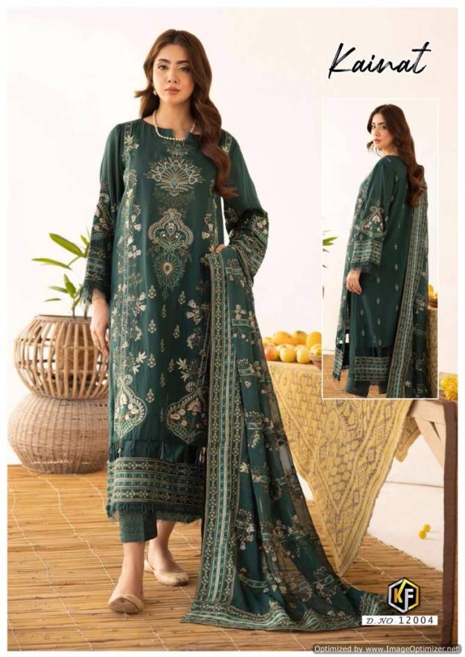 Kainnat Vol 12 By Keval Printed Lawn Cotton Pakistani Dress Material Orders In India
