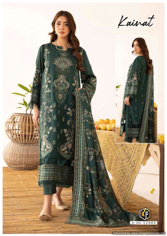 Kainnat Vol 12 By Keval Printed Lawn Cotton Pakistani Dress Material Orders In India
