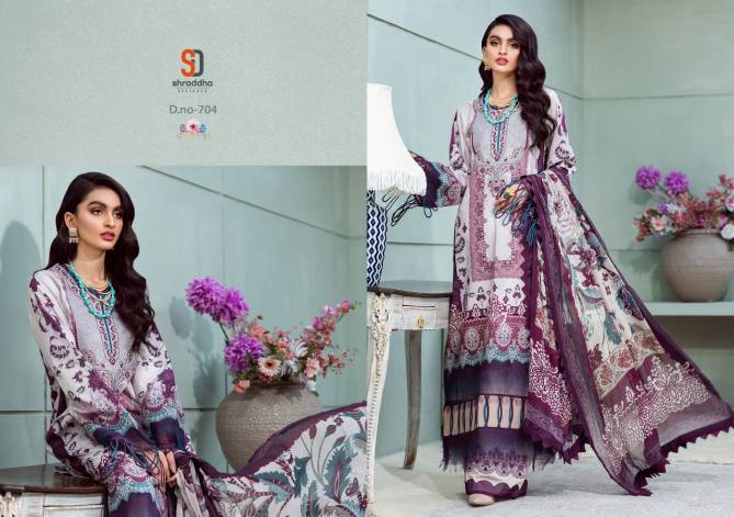 Shraddha Vintage 7 Casual Wear Cotton Printed Karachi Dress Material Collection