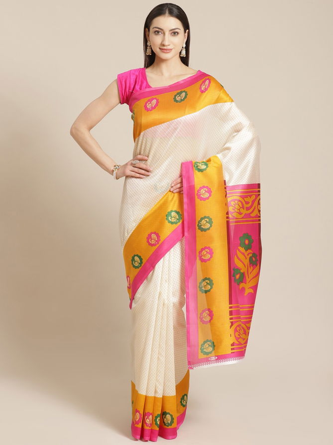 Bhagalpuri 3 Ethnic Festive Daily Wear Silk Sarees Collection