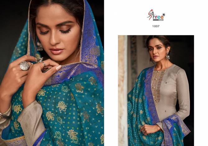 Shree Diyah 2 Designer Casual Wear Silk Buti With Embroidery Work Top With Jacquard Dupatta Dress Material Collection