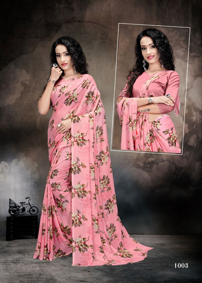 Future Fashion 5 Latest Daily Wear Heavy Renial Printed Running Wear Saree Collection 