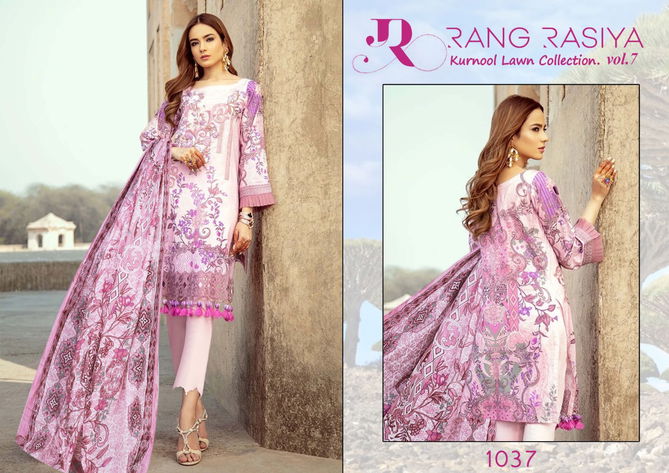 Rang Rasiya Kurnool Lawn Collection 7 Latest Fancy Festive Wear Pure Lawn Print Pakistani Salwar Suits Collection
