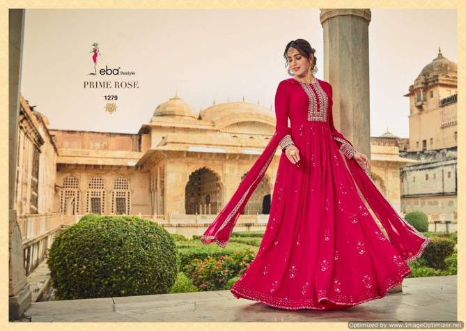 Eba Prime Rose 2 Exclusive Georgette Heavy Embroidery Wedding Wear Gown Style Salwar Kameez Collection
