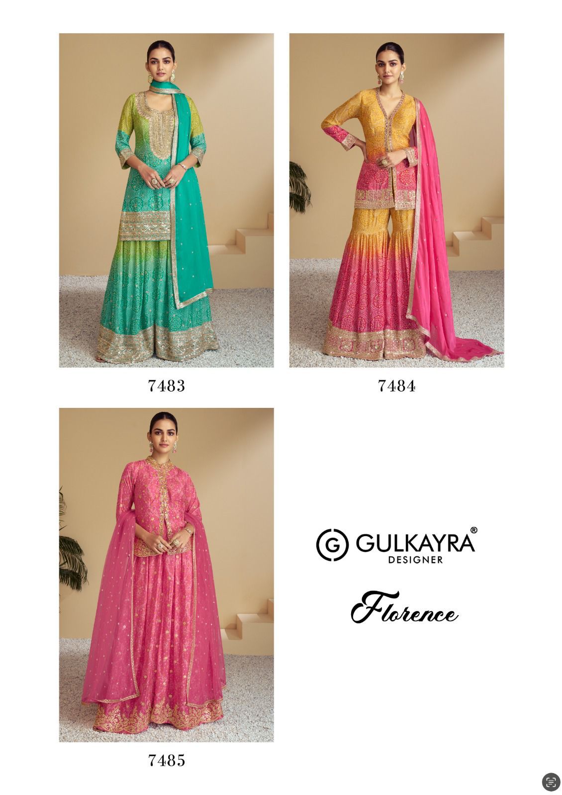 Florence By Gulkayra Real Chinon Designer Readymade Suits Orders In India