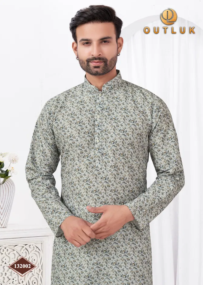 Outluk Wedding Collection Vol 132 Rayon Cotton Mens Kurta Pajama Manufacturers