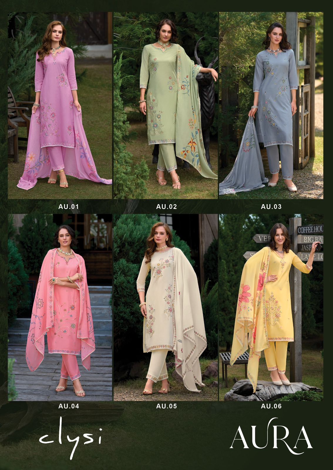 Aura By Clysi Cambric Cotton Kurti With Bottom Dupatta Exporters In India