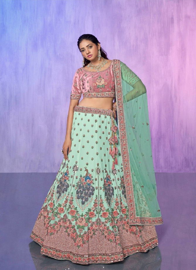 Look Book by Arya Embroidered Designer Lehenga Choli Catalog