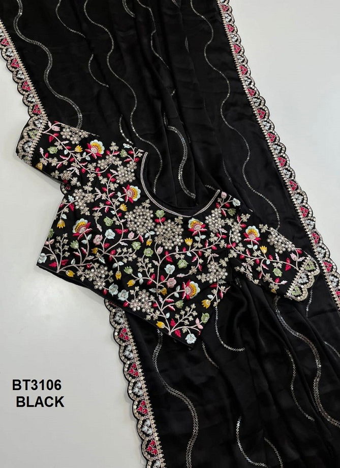 BT3106 Colours By BT Chiffon Silk Designer Wear Sarees Wholesale Online