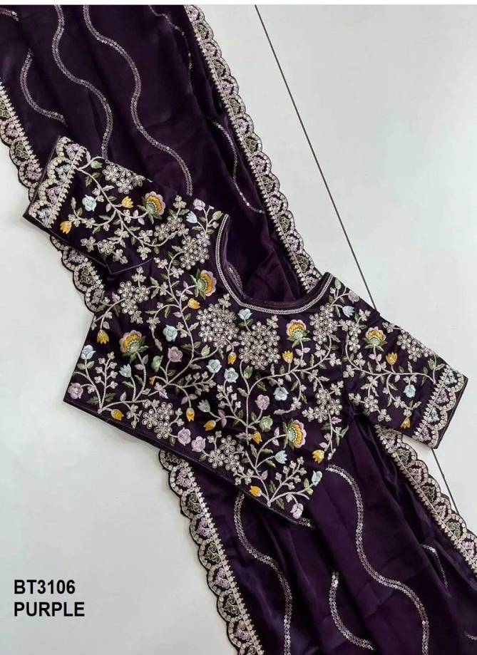 BT3106 Colours By BT Chiffon Silk Designer Wear Sarees Wholesale Online